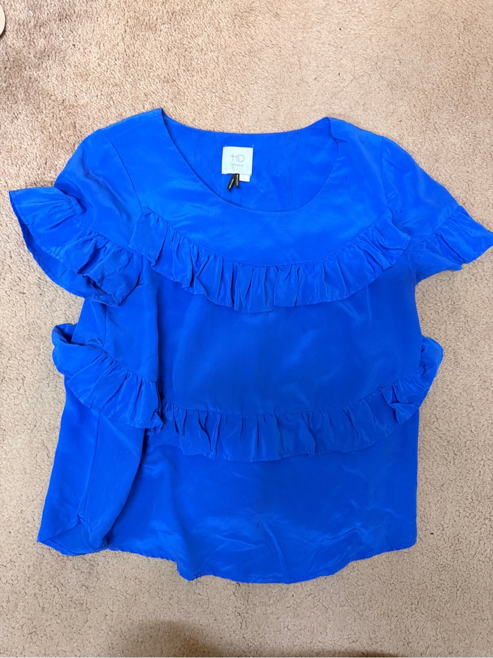 HD in Paris Royal Blue Sleeveless Blouse